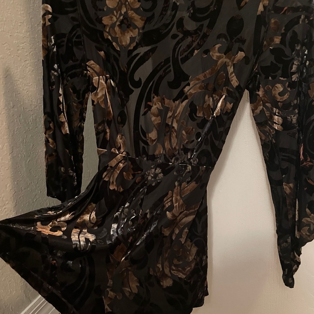 Floral flare romper